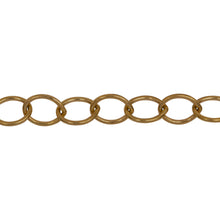 Load image into Gallery viewer, Chain by Foot. 14kt Gold Filled 6.3mm Width by 8.5mm Length, Cable Chain. Price per: 1 Foot.
