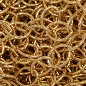 14kt Gold Filled 6.3mm Width by 8.5mm Length, Cable Chain. Price per: 1 Foot.