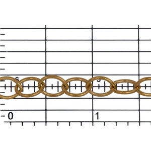 14kt Gold Filled 6.3mm Width by 8.5mm Length, Cable Chain. Price per: 1 Foot.