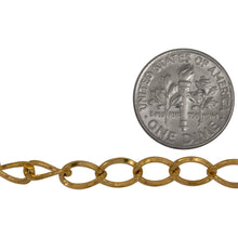 Load image into Gallery viewer, 14kt Gold Filled 5.4mm Width by 8.3mm Length, Flat Curb Chain. Price per: 1 Foot.
