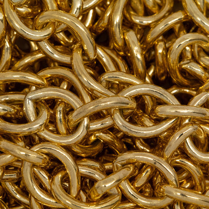 14kt Gold Filled 7.0mm Width by 9.0mm Length Smooth Cable Chain. Price per: 1 Foot.