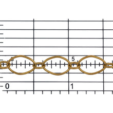 Load image into Gallery viewer, 14kt Gold Filled 7.0mm Width by 11.0mm Length, Larger Oval Link Connected to 3.4mm Width by 4.6mm Length Smaller Oval Link, Long and Short Chain. Price per: 1 Foot.

