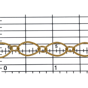 14kt Gold Filled 7.10mm Width by 11.28mm Length Large Oval Link connected to Two of 3.53mm Width by 4.70mm Length Small Oval Links, Long and Short Chain. Price per: 1 Foot.