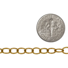 Load image into Gallery viewer, 14kt Gold Filled 4.60mm Width by 6.00mm Length, Oval Cable Chain. Price per: 1 Foot.
