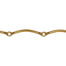 Load image into Gallery viewer, Chain by Foot. 14kt Gold Filled 1.5mm Width by 20.4mm Length Curved Bar Connected to 3.2mm Width by 3.9mm Length Smooth Oval Link, Bar Chain. Price per: 1 Foot.
