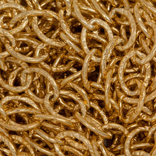 Load image into Gallery viewer, 14kt Gold Filled 5.9mm Width by 8.0mm Length, Textured Cable Chain. Price per: 1 Foot.
