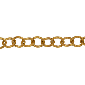 Chain by Foot. 14kt Gold Filled 5.8mm Width by 7.0mm Length Twisted Wire Cable Chain. Price per: 1 Foot.