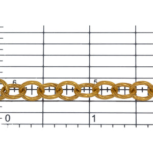 14kt Gold Filled 5.8mm Width by 7.0mm Length Twisted Wire Cable Chain. Price per: 1 Foot.