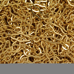 14kt Gold Filled 3.1mm Width by 6.7mm Length, Larger Flat Oval Link Followed by 2.2mm Width by 2.4mm Length, Three of Smaller Oval Flat Links, Long and Short Chain. Price per: 1 Foot.