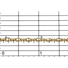 Load image into Gallery viewer, 14kt Gold Filled 1.5mm by 4.0mm Figure 8 Link With 2.4mm by 4.0mm Flat Oval Curb Link, Figure 8 Chain. Price per: 1 Foot.
