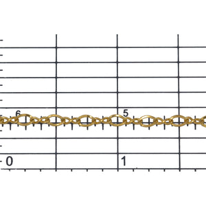 14kt Gold Filled 1.5mm by 4.0mm Figure 8 Link With 2.4mm by 4.0mm Flat Oval Curb Link, Figure 8 Chain. Price per: 1 Foot.