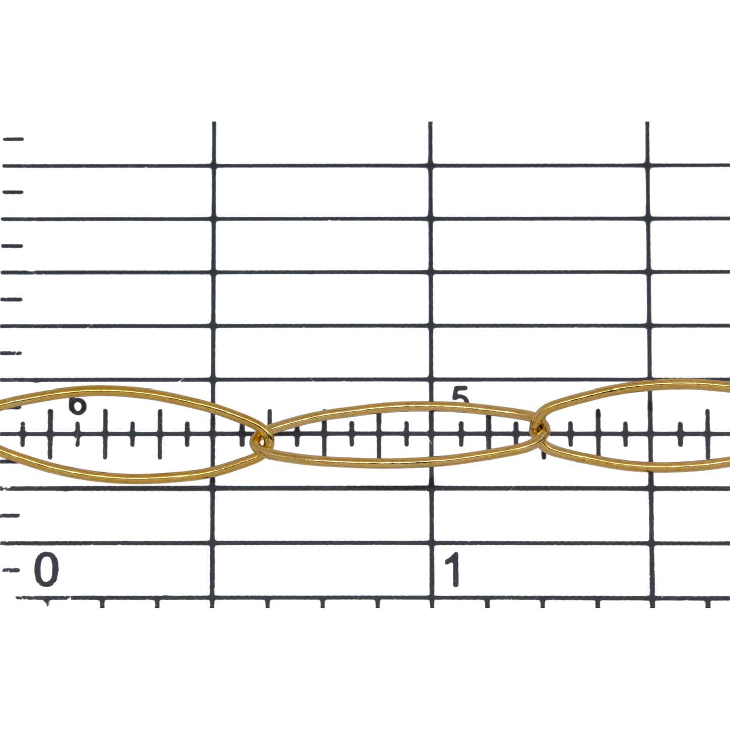 14kt Gold Filled 5.5mm Width by 17.0mm Length Paper Clip Chain, Also Known as Elongated Cable Chain. Price per: 1 Foot.