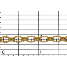 Load image into Gallery viewer, 14kt Gold Filled 4.6mm Width by 7.0mm Length Smooth Oval Link Followed by 3.7mm by 4.1mm Rolo Link, Long and Short Chain. Price per: 1 Foot.
