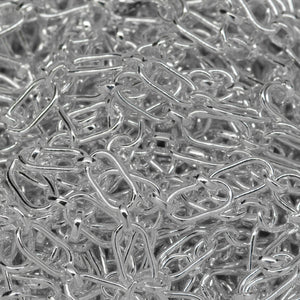 Sterling Silver 3.2mm Width by 6.0mm Length, Elongated Oval Link Followed by 2.7mm Width by 3.1mm Length Oval Rolo Link, Long and Short Chain. Price per: 1 Foot.