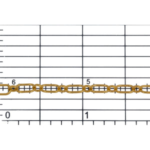 14kt Gold Filled 3.2mm Width by 6.0mm Length, Elongated Oval Link Followed by 2.7mm Width by 3.1mm Length Oval Rolo Link, Long and Short Chain. Price per: 1 Foot.