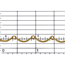 Load image into Gallery viewer, 14kt Gold Filled 1.07mm Width by 11.87mm Length Curved Bar connected to 2.49mm Width by 3.18mm Length Smooth Oval Link, Bar Chain. Price per: 1 Foot.
