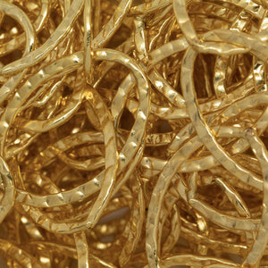 14kt Gold Filled 14.0mm by 21.0mm Hammered Cable Chain. Price per: 1 Foot.