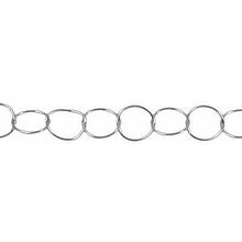 Load image into Gallery viewer, Sterling Silver 10.0mm Smooth Circle Chain. Price per: 1 Foot.
