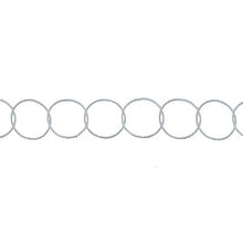 Load image into Gallery viewer, Sterling Silver 10.0mm Width / Length Twisted Circle Chain. Price per: 1 Foot.
