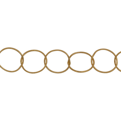 Chain by Foot. 14kt Gold Filled 10.0mm Width / Length Twisted Circle Chain. Price per: 1 Foot.