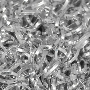 Sterling Silver 4.9mm Width by 7.0mm Length Diamond Cut Oval Cable Chain. Price per: 1 Foot.