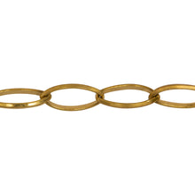 Load image into Gallery viewer, Chain by Foot. 14kt Gold Filled 7.3mm Width by 14.5mm Length, Diamond Cut Marquise Cable Chain. Price per: 1 Foot.
