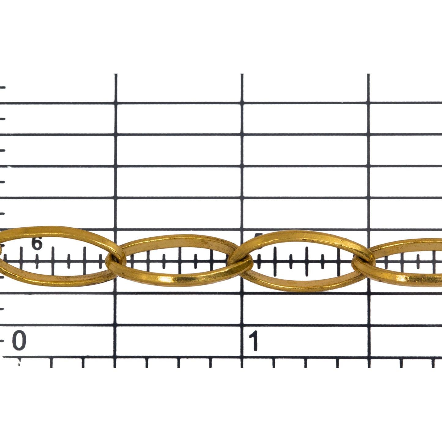 14kt Gold Filled 7.3mm Width by 14.5mm Length, Diamond Cut Marquise Cable Chain. Price per: 1 Foot.