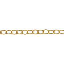 Load image into Gallery viewer, Chain by Foot. 14kt Gold Filled 3.6mm Width by 4.6mm Length, Smooth Cable Chain. Price per: 1 Foot.
