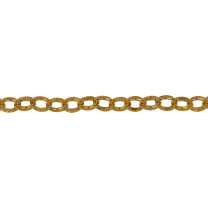Chain by Foot. 14kt Gold Filled 4.0mm Width by 4.8mm Length, Oval Rolo Chain. Price per: 1 Foot.