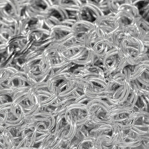 Sterling Silver 4.6mm Width by 4.9mm Length, Smooth Double Curb Chain. Price per: 1 Foot.