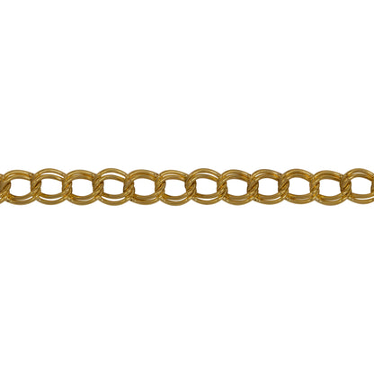 Chain by Foot. 14kt Gold Filled 4.0mm by 5.0mm Double Curb Chain. Price per: 1 Foot.