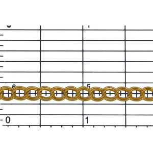 14kt Gold Filled 4.0mm Width by 5.0mm Length Double Curb Chain. Price per: 1 Foot.