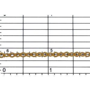 14kt Gold Filled 3.0mm Width by 4.0mm Length, Diamond Shaped Flat Cable Chain. Price per: 1 Foot.