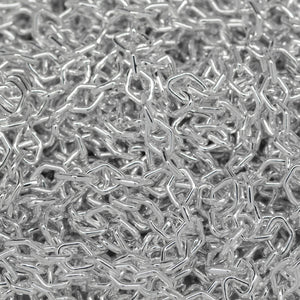 Sterling Silver 3.0mm Width by 4.0mm Length, Diamond Shaped Smooth Cable Chain. Price per: 1 Foot.