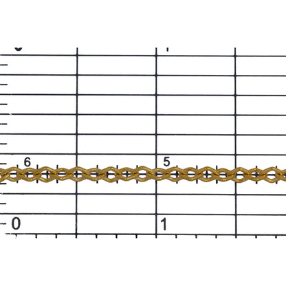 14kt Gold Filled 3.0mm Width by 4.0mm Length, Diamond Shaped Smooth Cable Chain. Price per: 1 Foot.