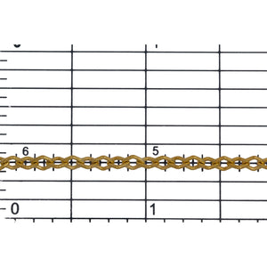 14kt Gold Filled 3.0mm Width by 4.0mm Length, Diamond Shaped Smooth Cable Chain. Price per: 1 Foot.