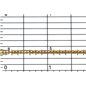 14kt Gold Filled 2.3mm Width by 6.8mm Length, Dapped Long Link Connected With Three of 2.2mm Width by 2.5mm Length Short Links, Long and Short Chain. Price per: 1 Foot.