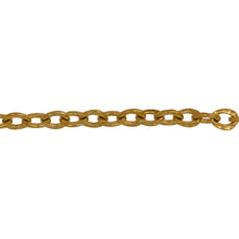 Load image into Gallery viewer, Chain by Foot. 14kt Gold Filled 4.2mm Width by 5.5mm Length, Hammered Cable Chain. Price per: 1 Foot.

