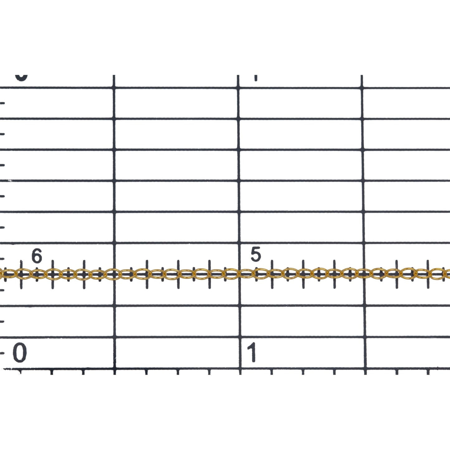 14kt Gold Filled 1.4mm Width by 1.8mm Length, Smooth Cable Chain. Price per: 1 Foot.