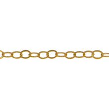 Load image into Gallery viewer, Chain by Foot. 14kt Gold Filled 3.7mm Width by 4.9mm Length, Flat Cable Chain. Price per: 1 Foot.
