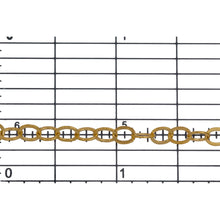 Load image into Gallery viewer, 14kt Gold Filled 3.7mm Width by 4.9mm Length, Flat Cable Chain. Price per: 1 Foot.
