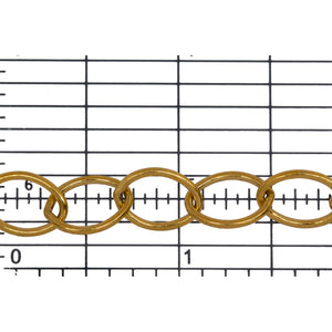 14kt Gold Filled 8.9mm Width by 12.2mm Length, Smooth Cable Chain. Price per: 1 Foot.