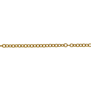 Chain by Foot. 14kt Gold Filled 1.8mm Width by 2.2mm Length, Twisted Cable Chain. Price per: 1 Foot.