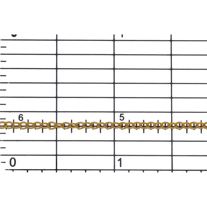 14kt Gold Filled 1.8mm Width by 2.2mm Length, Twisted Cable Chain. Price per: 1 Foot.