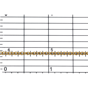 14kt Gold Filled 1.8mm Width by 2.2mm Length, Twisted Cable Chain. Price per: 1 Foot.