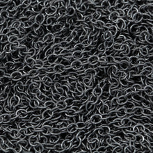 Load image into Gallery viewer, Sterling Silver Black Diamond 1.8mm Width by 2.2mm Length, Twisted Cable Chain. Price per: 1 Foot.
