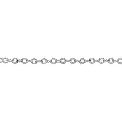 Chain by Foot. Sterling Silver 2.50mm Width by 3.20mm Length, Corrugated Cable Chain. Price per: 1 Foot.