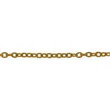 Load image into Gallery viewer, Chain by Foot. 14kt Gold Filled 2.50mm Width by 3.20mm Length, Corrugated Cable Chain. Price per: 1 Foot.

