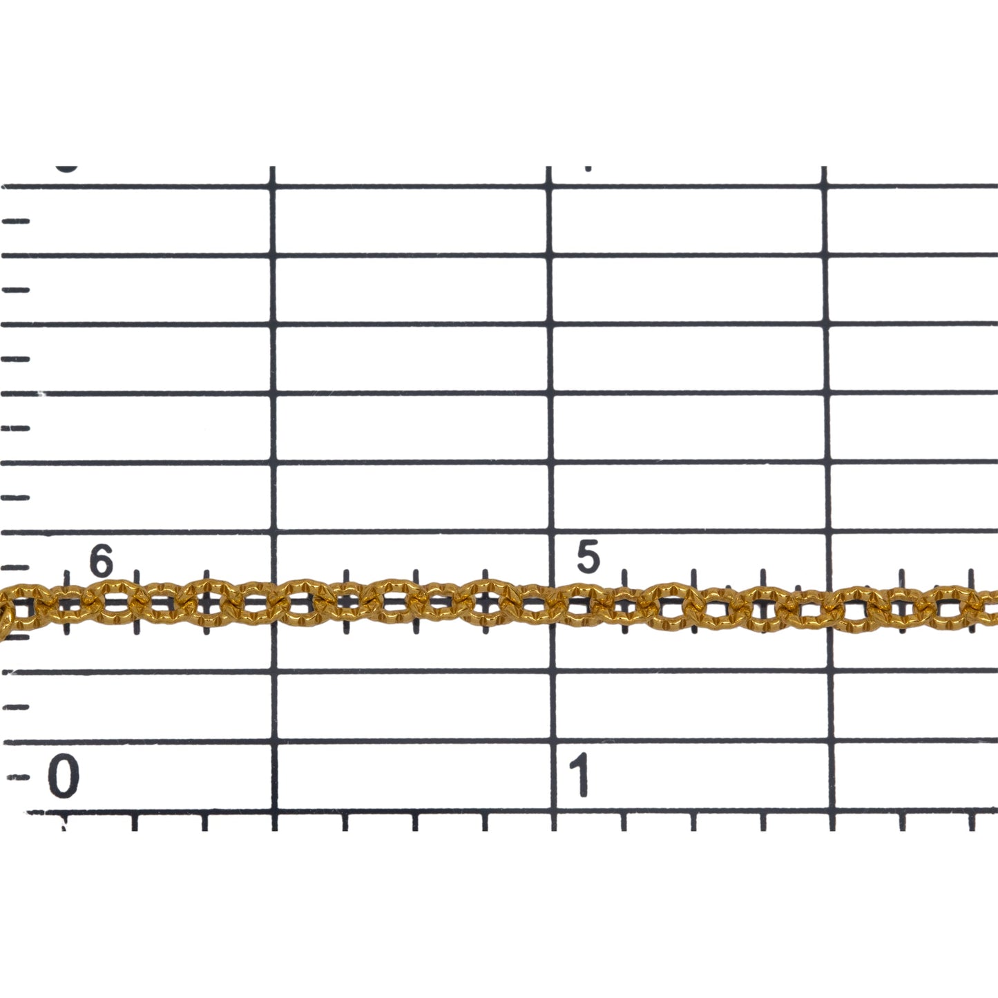 14kt Gold Filled 2.50mm Width by 3.20mm Length, Corrugated Cable Chain. Price per: 1 Foot.