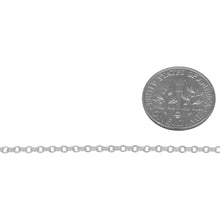 Load image into Gallery viewer, Sterling Silver 1.6mm Width by 2.4mm Length, Double Cable Chain. Price per: 1 Foot.
